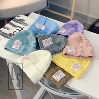 Mũ nón len Beanie hàn quốc unisex ulzzang form nhỏ và nông - Sẵn hàng