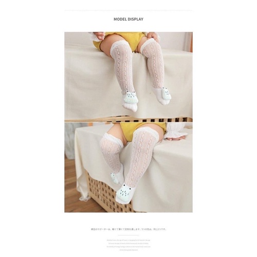 Tất lưới xinh cho bé dài đến gối
