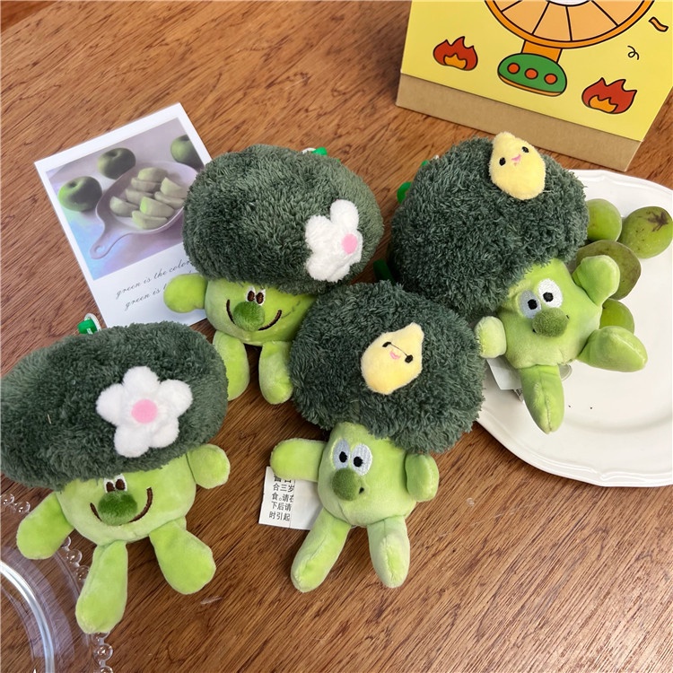 Móc Khóa Hình Búp Bê Broccoli 15Cm Dễ Thương