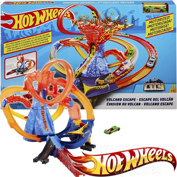 Bộ Đường Đua HOT WHEELS Siêu Núi Lửa