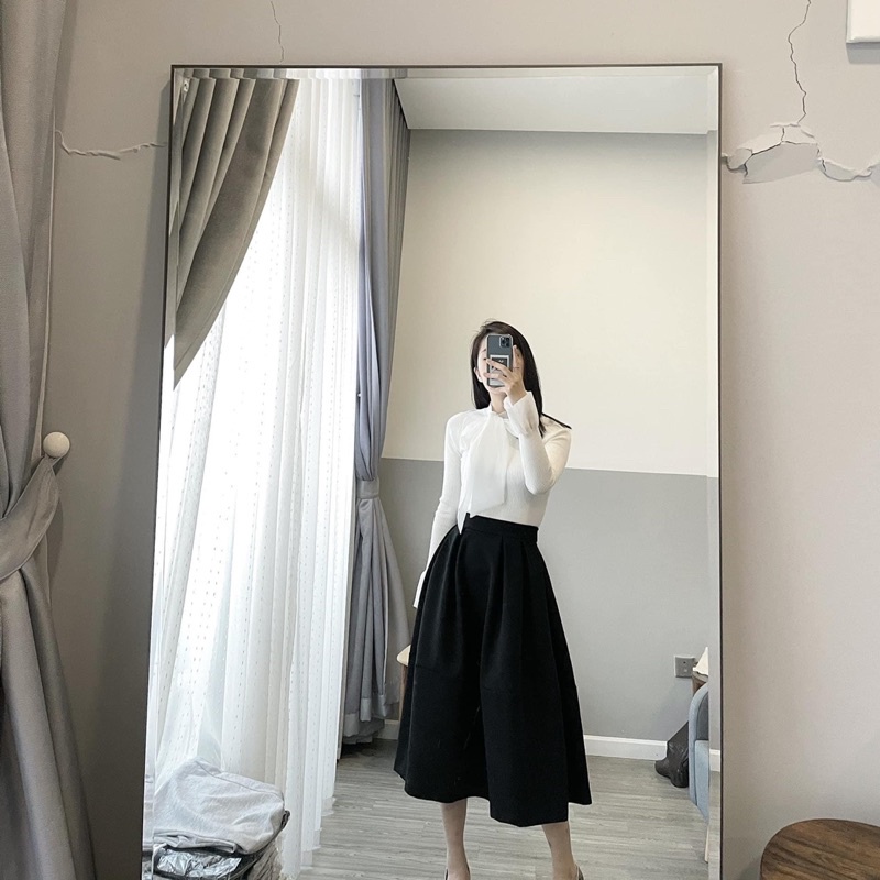 Cv469 - chân váy kaki lưng chun