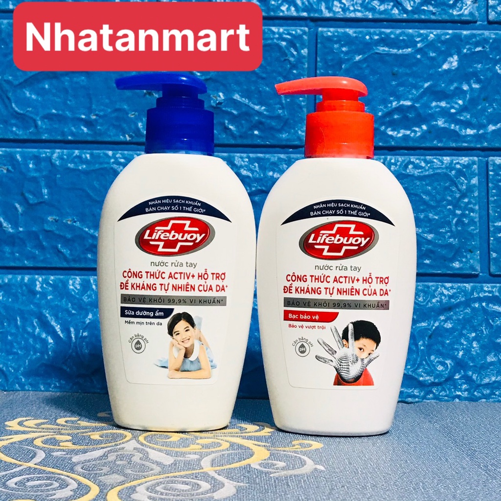 Nước rửa tay Lifebuoy chai 180g