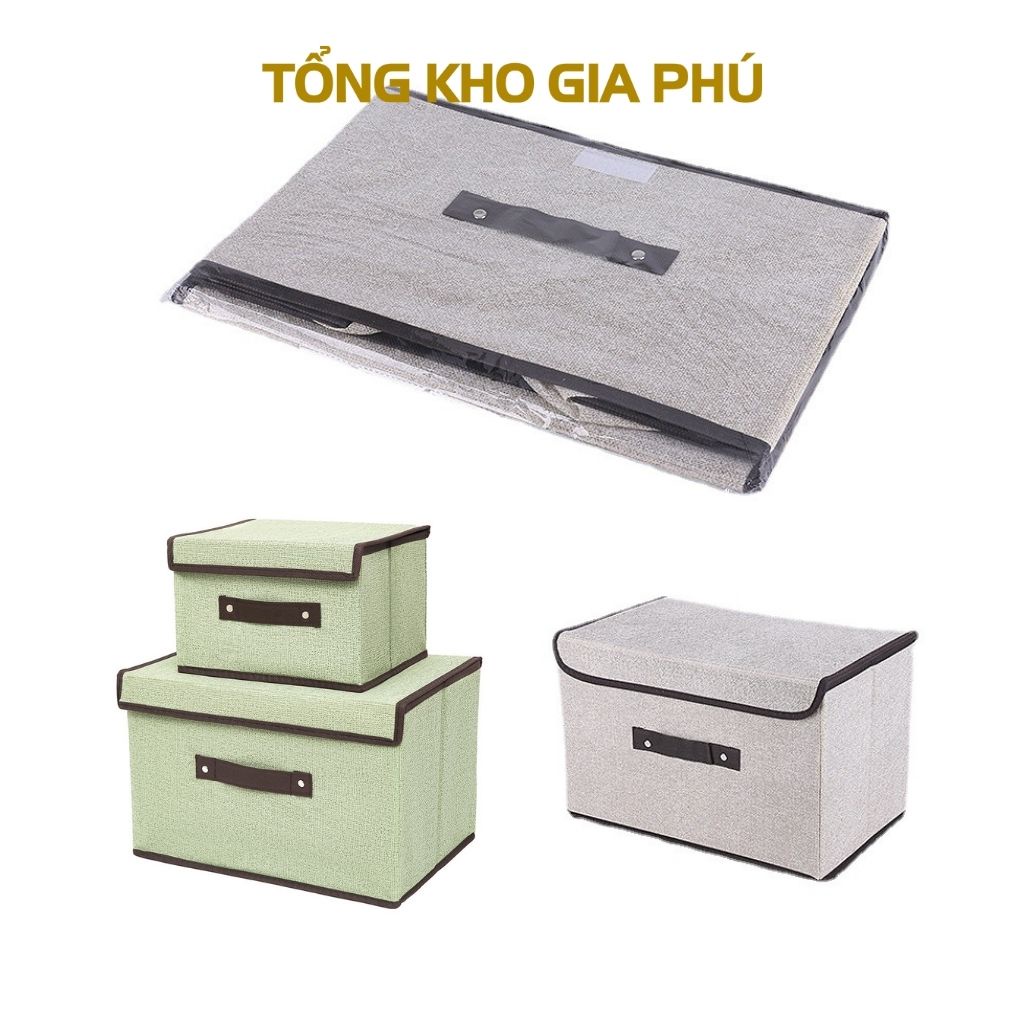 Hộp vải đựng đồ đa năng gấp gọn , thùng đựng quần áo đa năng tiện lợi