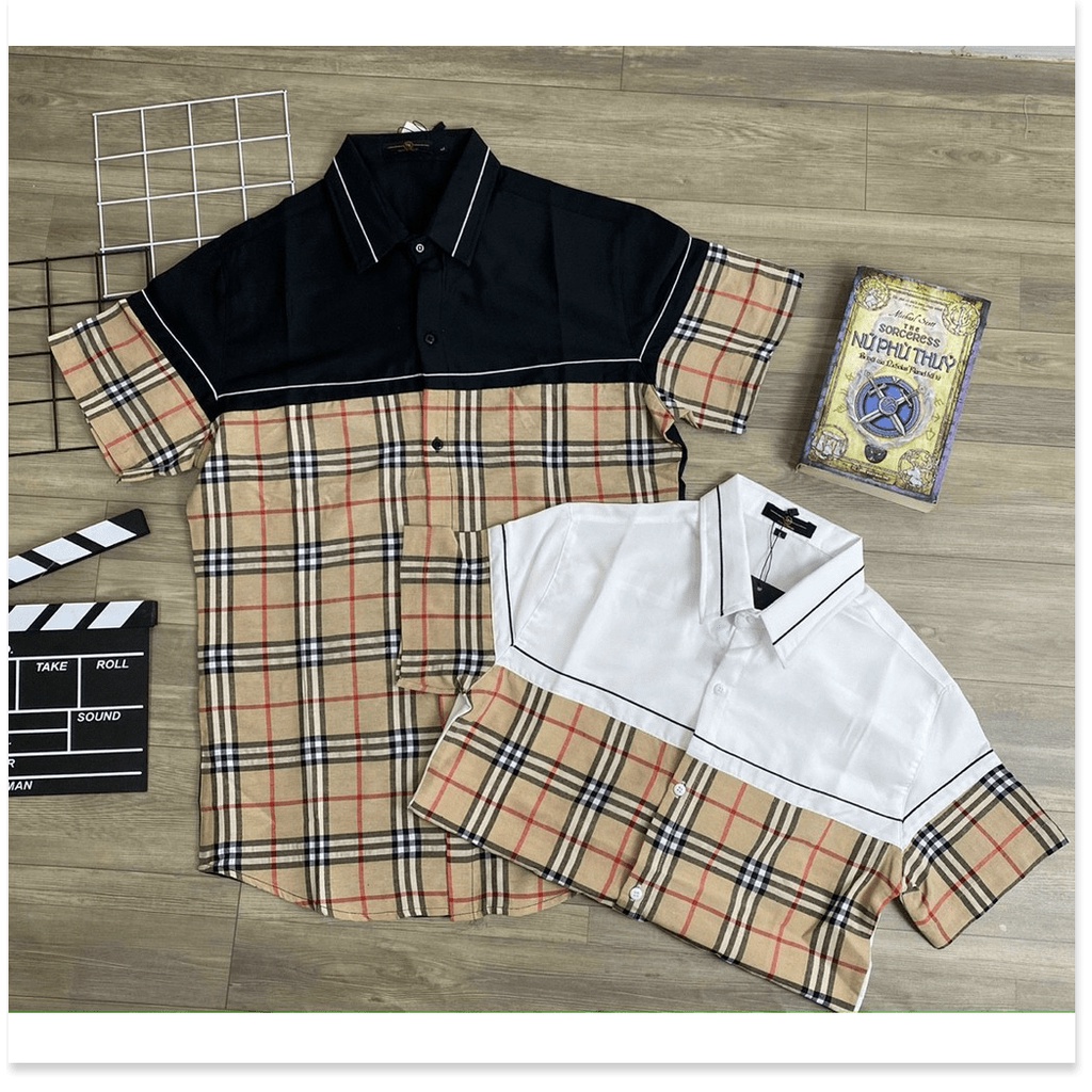 Áo sơ mi 3D phối caro ngắn tay cực đẹp phong cách mới cho ae KOKO MI FASHION