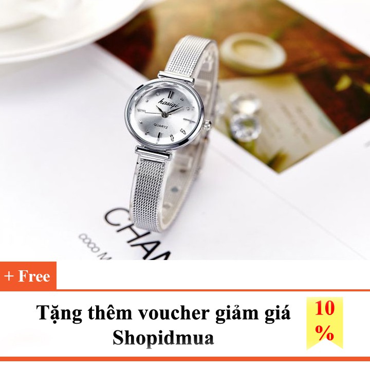 Đồng hồ nữ Kasiqi dây thép nhuyễn siêu nhẹ thời trang SP719 | BigBuy360 - bigbuy360.vn