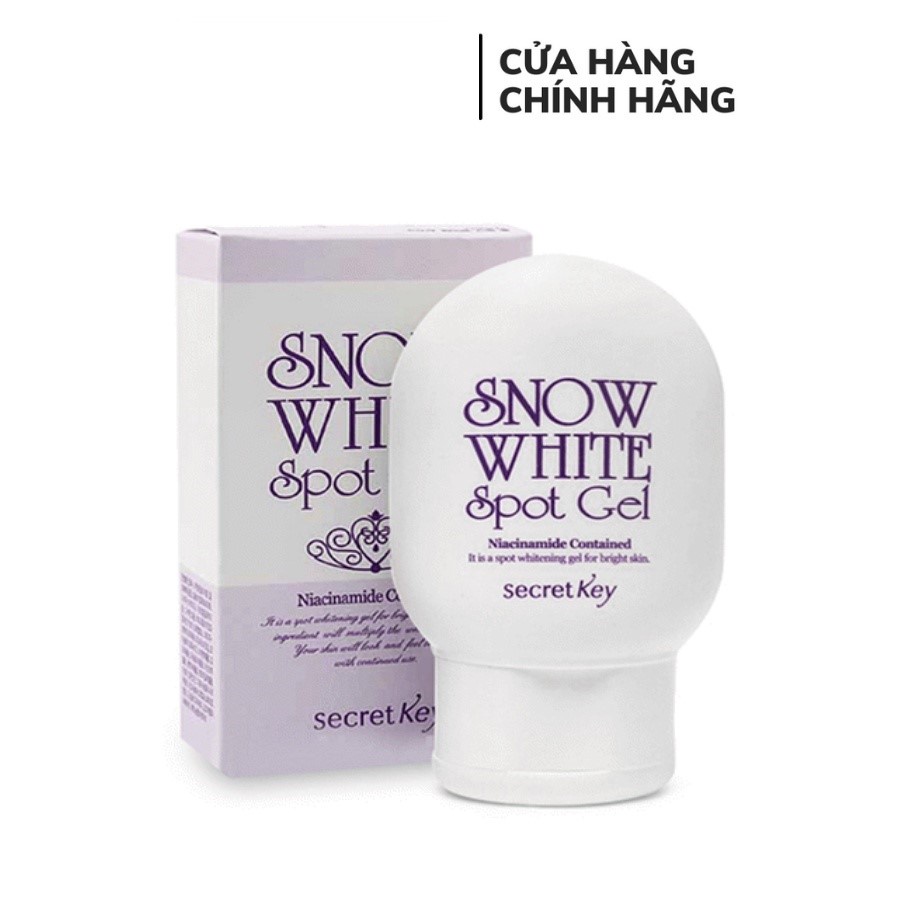 Combo 4 sản phẩm chăm sóc da: Kem Tắm Trắng - Kem Dưỡng Trắng Da - Lotion - Giảm thâm nách Secret Key Snow White