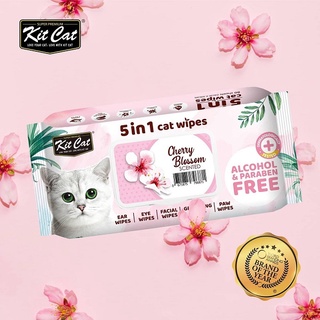 Khăn Ướt Cho Mèo Kitcat Gói 80 Miếng