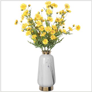 Hoa Giả ❤️ Cúc Hoạ Mi Giả ❤️ Giống Thật - Bông Cúc Hoạ Mi Nhân Tạo Lớn Cành Dài 75cm bằng Vải Lụa