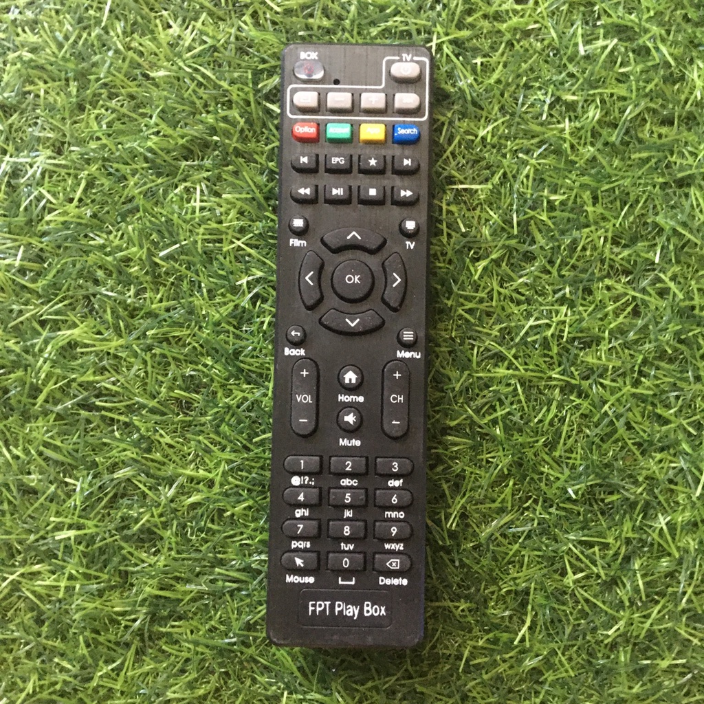 Điều khiển đầu box FPT Play Box mặt đen loại tốt zin , Remote dùng cho tivi Điều khiển đầu Box FPT Play Box