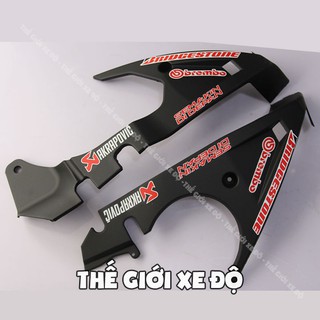 Mỏ cày Ex 150 đen nhám - Mỏ cày đen nhám ốp lườn Exciter 150 đen mờ