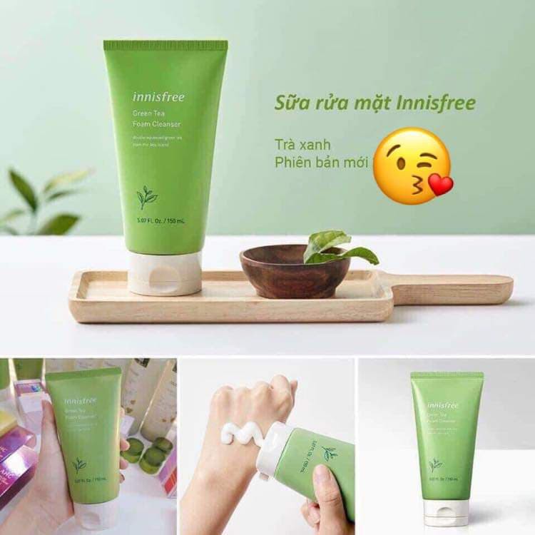 [Mẫu Mới] Sữa Rửa Mặt Trà Xanh Innisfree Hàn Quốc 150ml | BigBuy360 - bigbuy360.vn