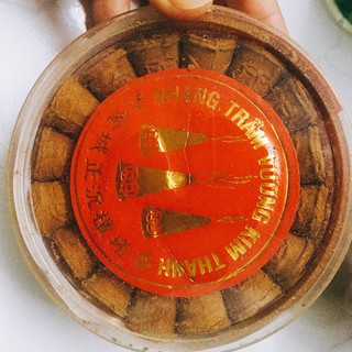 Nhang Nụ Trầm Hương Sạch Thơm Cao Cấp Khắc Chữ 30V [ Vương Kim Thành ]