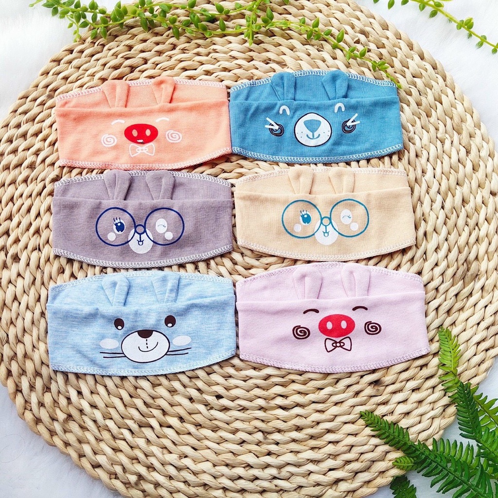 Mũ che thóp cho bé sơ sinh, nón che tai hình thỏ mềm mại đáng yêu