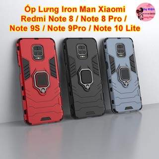 Ốp Lưng Xiaomi Redmi Note 8 / Note 8 Pro / Note 9S / Note 9 Pro / Note 10 Lite Chống Sốc IRON MAN Cao Cấp