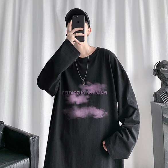 Áo thun dài tay kiểu dáng trang trí Hong Kong 2020 dành cho nam | BigBuy360 - bigbuy360.vn