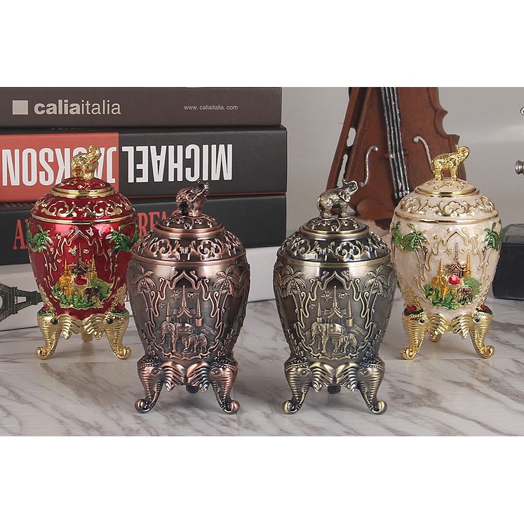 Ống tăm trứng con voi bằng hợp kim đồng CN sang trọng