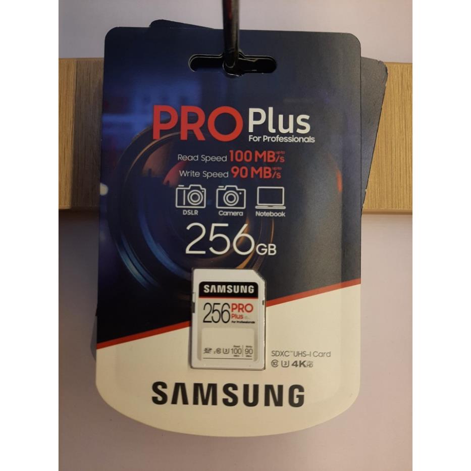 Thẻ Nhớ SDXC 32GB 64GB 128GB 256GB Samsung PRO Plus Class10 U3 (Đọc 100MB/s) - BH 5 Năm