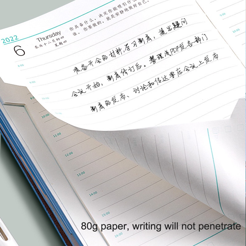 Sổ ghi chú lên kế hoạch năm mới 2022 gồm 200 tờ màu đẹp mắt tiện dụng