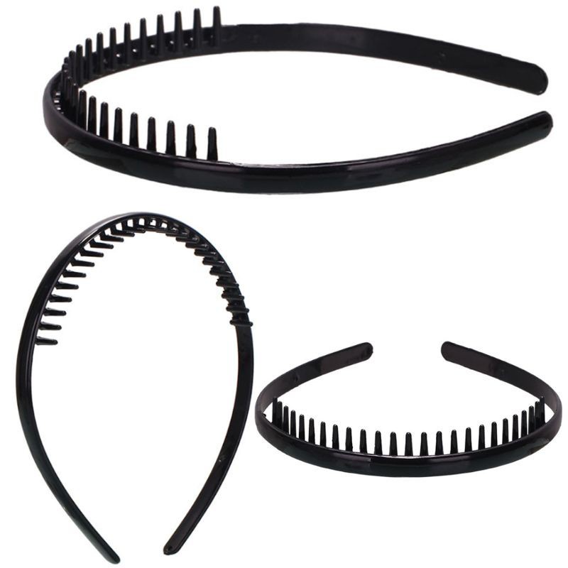 Cài tóc bằng nhựa có răng lược giữ tóc tiện lợi cho nam và nữ 8mm