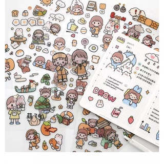 Tấm stickers không thấm nước hoạ tiết nhỏ đáng yêu