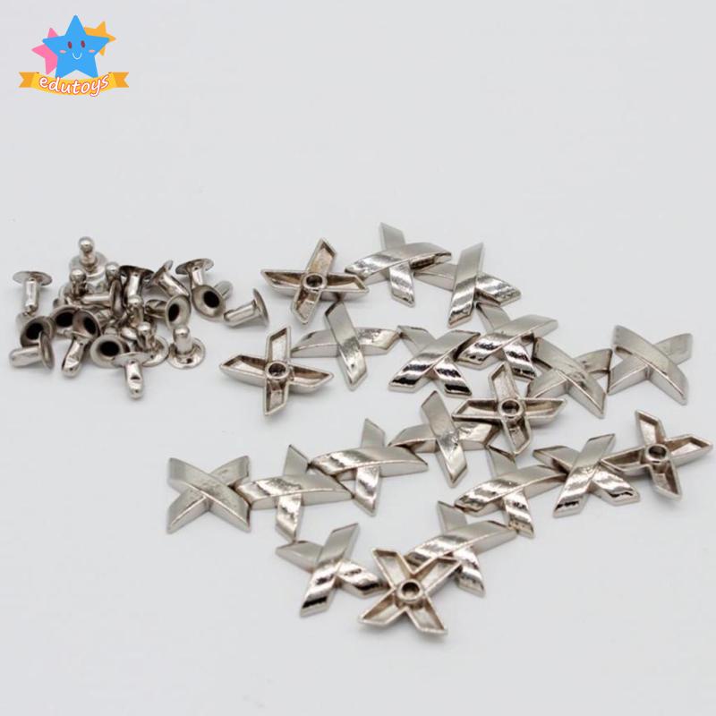 Set 20 Đinh Tán Hình Chữ X Dùng Để Trang Trí Quần Áo