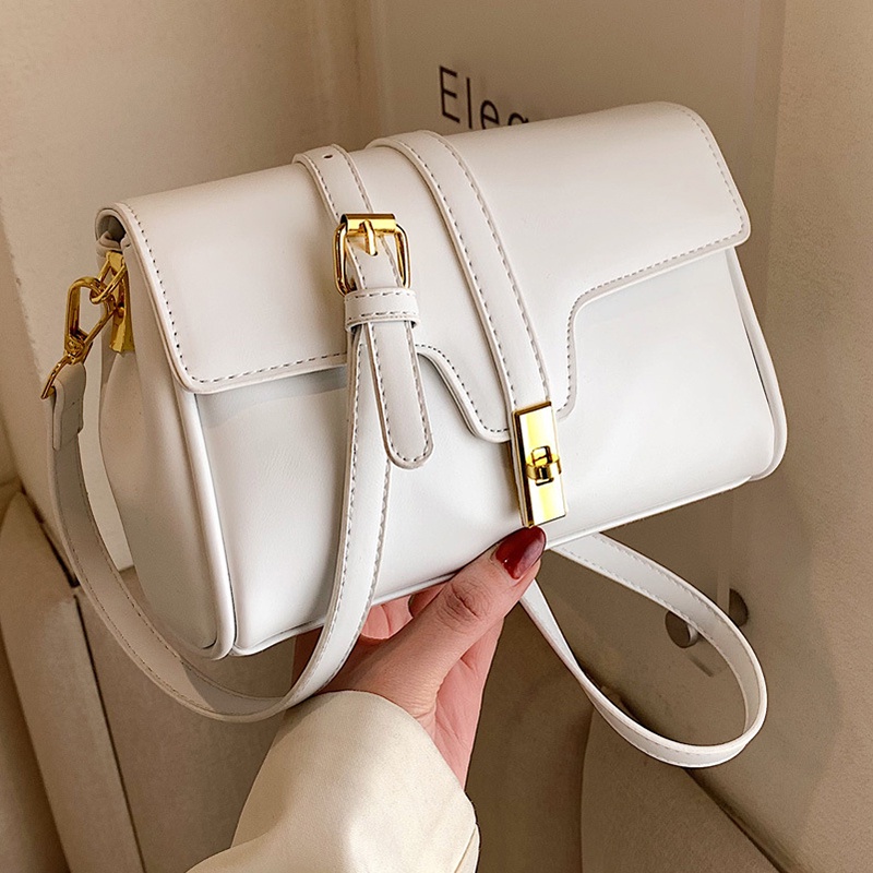 Túi Đeo Chéo Dáng Vuông Nhỏ Có Khóa Đa Năng Thời Trang Cho Nữ