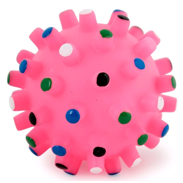 Bóng gai cao su phát âm thanh vui nhộn - Đồ chơi cho chó mèo