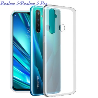 Ốp lưng Realme 5 / Realme 5 Pro / Realme Q silicon dẻo trong suốt cao cấp