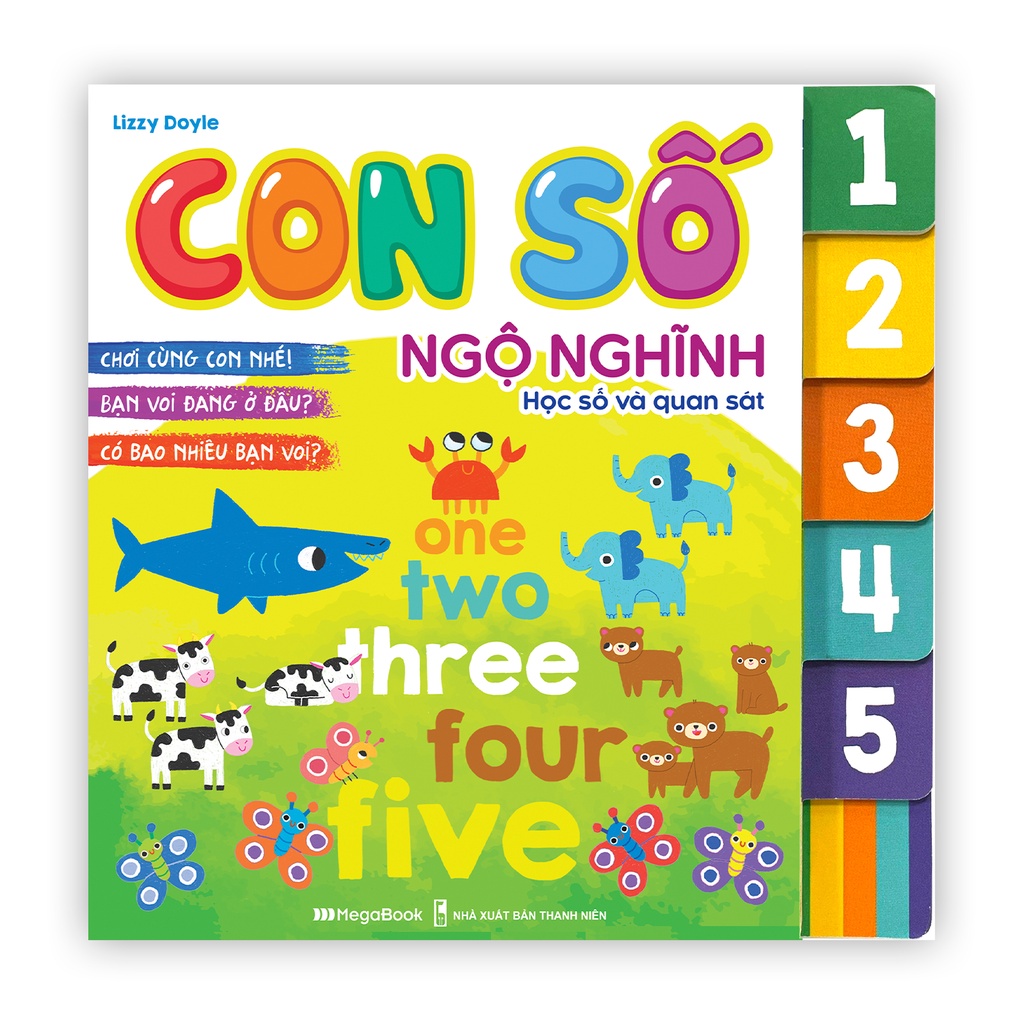 Sách Con Số Ngộ Nghĩnh - Học Số Và Quan Sát - MGB