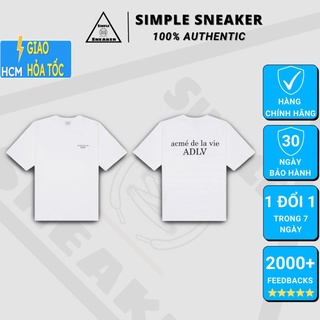 Áo Thun ADLV Basic Short 💙CHÍNH HÃNG💙 Acmé De La Vie Basic Short Sleeve 2 White Tee - Áo ADLV Ngắn Tay - Simple Sneaker