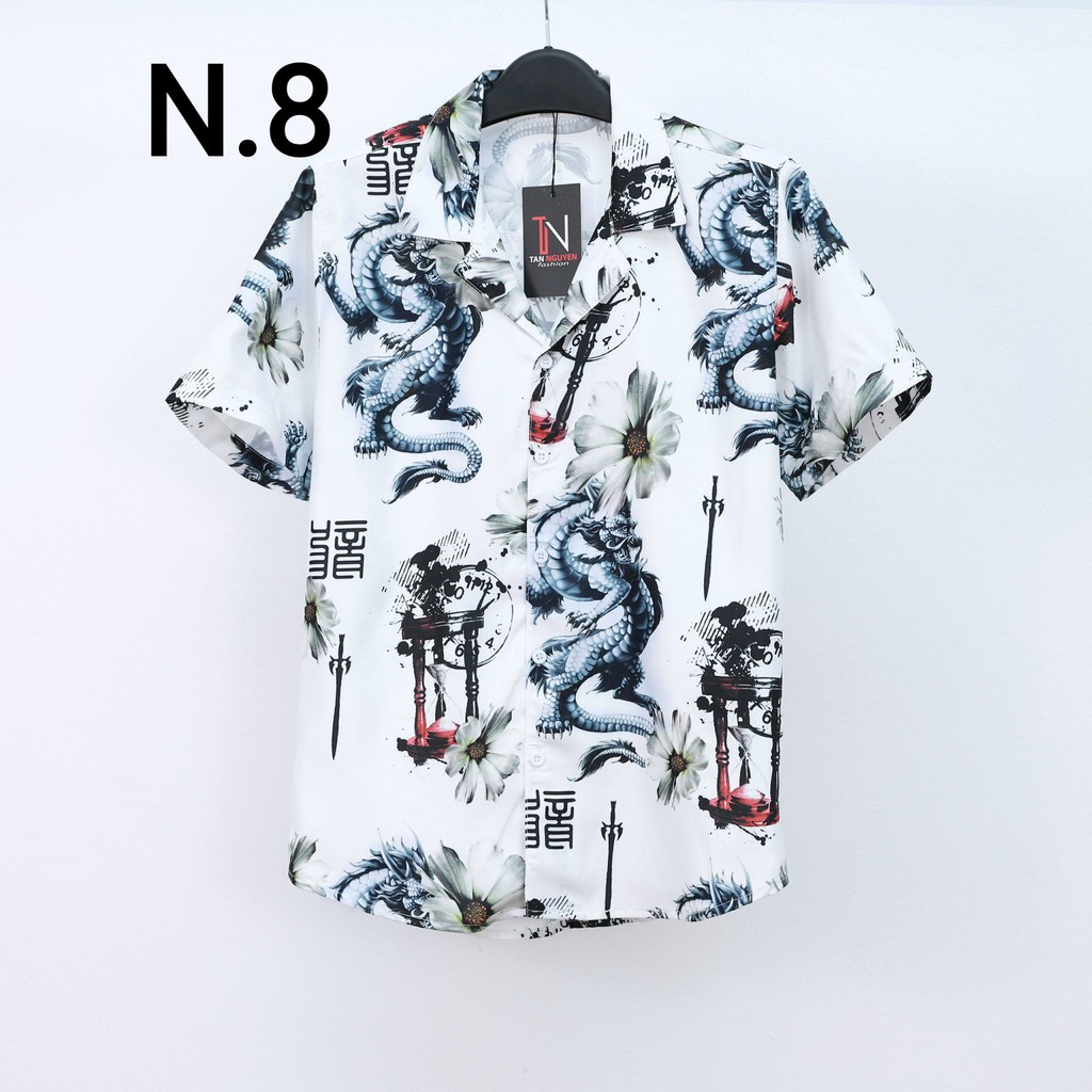 Áo Sơ Mi Nam ⚡FREESHIP⚡Aó Sơ Mi,Sơ mi Nam Tay Ngắn Lụa Họa Tiết  Chống Nhăn, Xù Mền Mại Mịn Màng Bao Giặc Máy | BigBuy360 - bigbuy360.vn