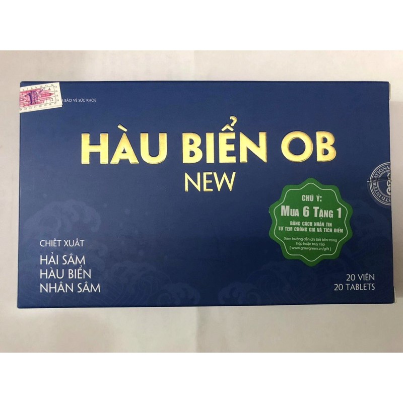 Hàu biển OB new - chiết xuất hải sâm hàu biển nhân sâm giúp bổ thận, hỗ trợ sinh lý nam giới