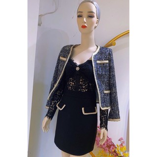 Áo khoác dạ Tweed ngắn