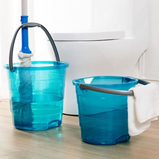 Xô đựng nước trong suốt dày dặn nhỏ gọn tiện lợi