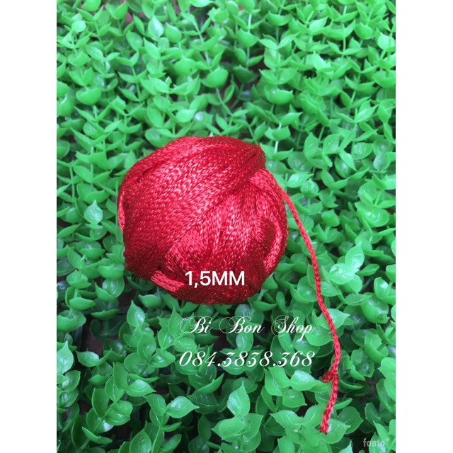 Cuộn dây dù 1,5MM màu đỏ