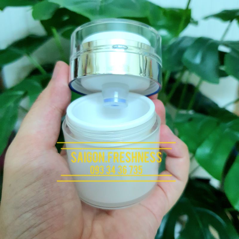 Hủ đựng kem, kiểu hủ chân không 30g, sang trọng, nắp nhấn, hàng chất lượng cao làm thương hiệu