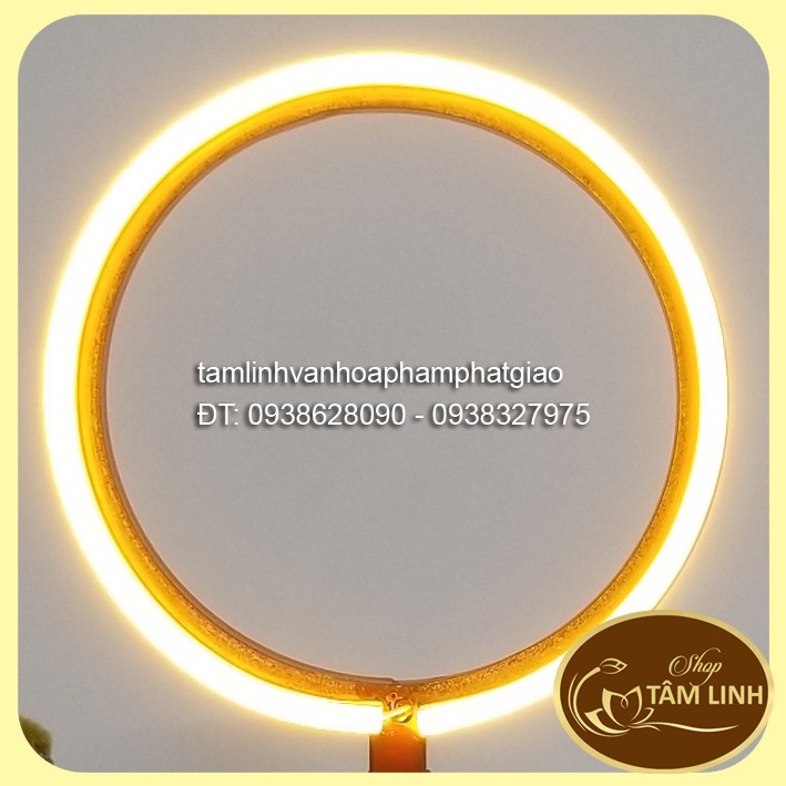 Hào Quang Led Neon Trang Trí Tượng Phật _Combo Tượng Phật Địa Tạng cao 16 cm nhiều màu