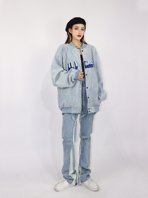 Áo khoác Bomber Jump Next Unisex style Hàn Quốc