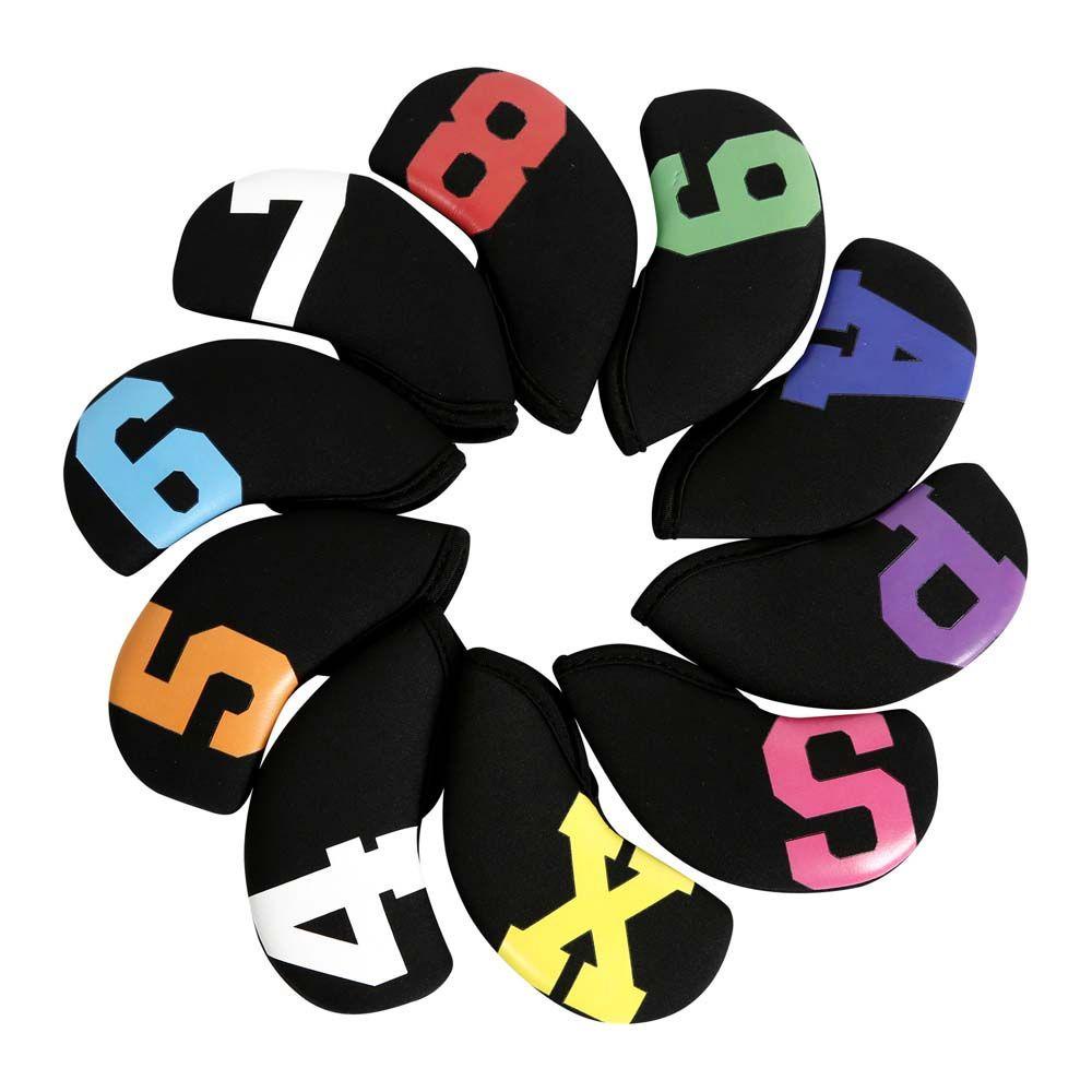 Bộ 10 Vỏ Bọc Bảo Vệ Đầu Gậy Đánh Golf DANILO Bằng Sắt Bền Bỉ Có Số Ốp