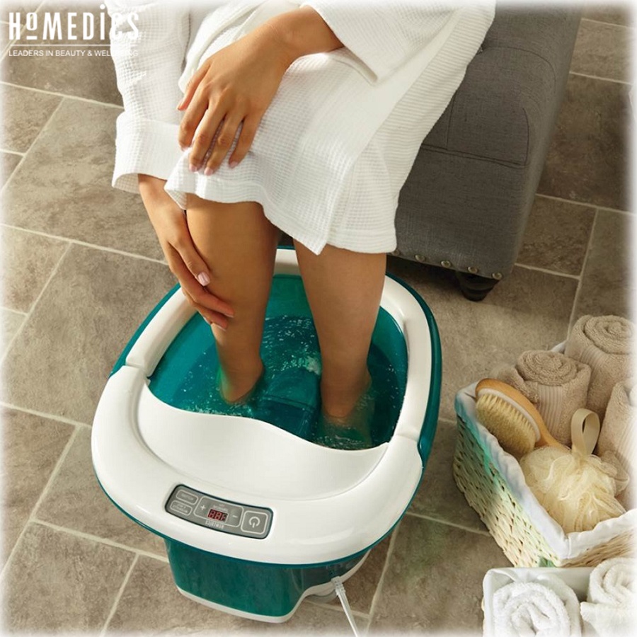 Bồn Ngâm Chân Massage Cao Cấp HoMedics FB-650 | Công Nghệ Tự Mới Con Lăn Massage Xoay Tự Động Và Làm Nóng Nước