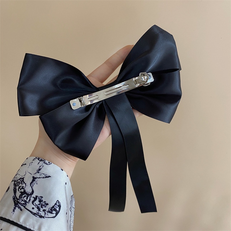 Kẹp tóc nơ 17KM bằng kim loại màu sắc ngọt ngào