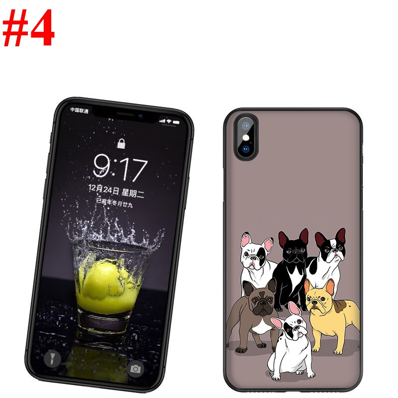 Ốp Điện Thoại Mềm In Hình Chú Chó Pug Pháp Cho Iphone 5 5s 6 6s 7 8 Plus X Xs Max