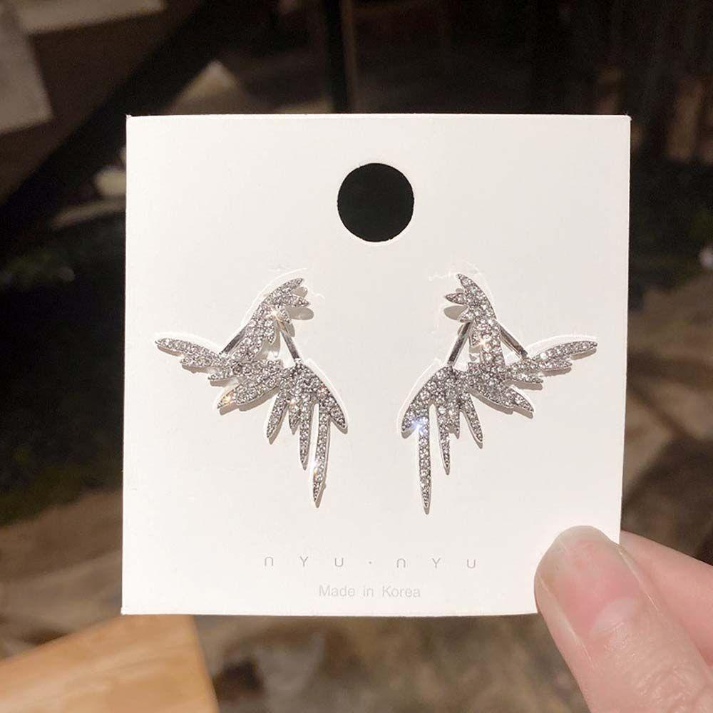 Khuyên Tai Thiết Kế Tinh Tế Thời Trang Dễ Phối Đồ Cho Bạn Gái|Bông Tai Hình Đôi Cánh Thiên Thần Thời Trang