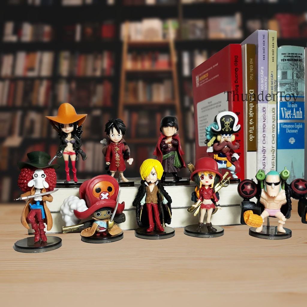 Figure Mô Hình Nhân Vật One Piece Team Luffy Chibi ( Full Bộ 9 Nhân Vật )