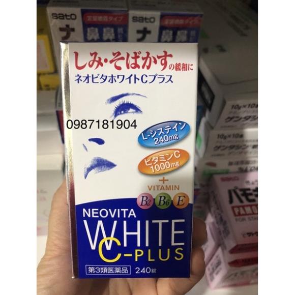 Viên uống trắng da, mờ thâm nám Vita White Plus 240 viên Nhật Bản