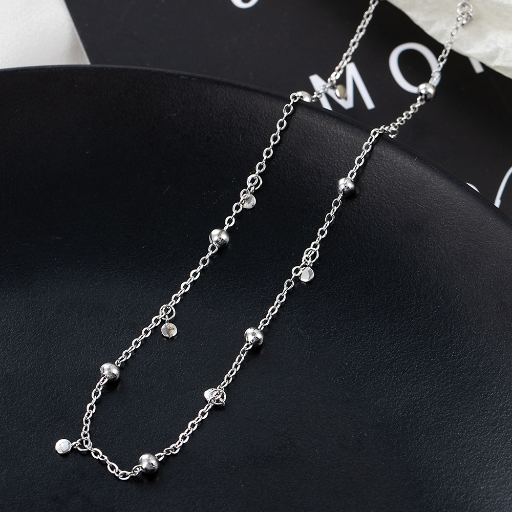 [sweet] woman fashion retro simple Sterling Silver Tassel Copper Necklace charm choker  jewelry