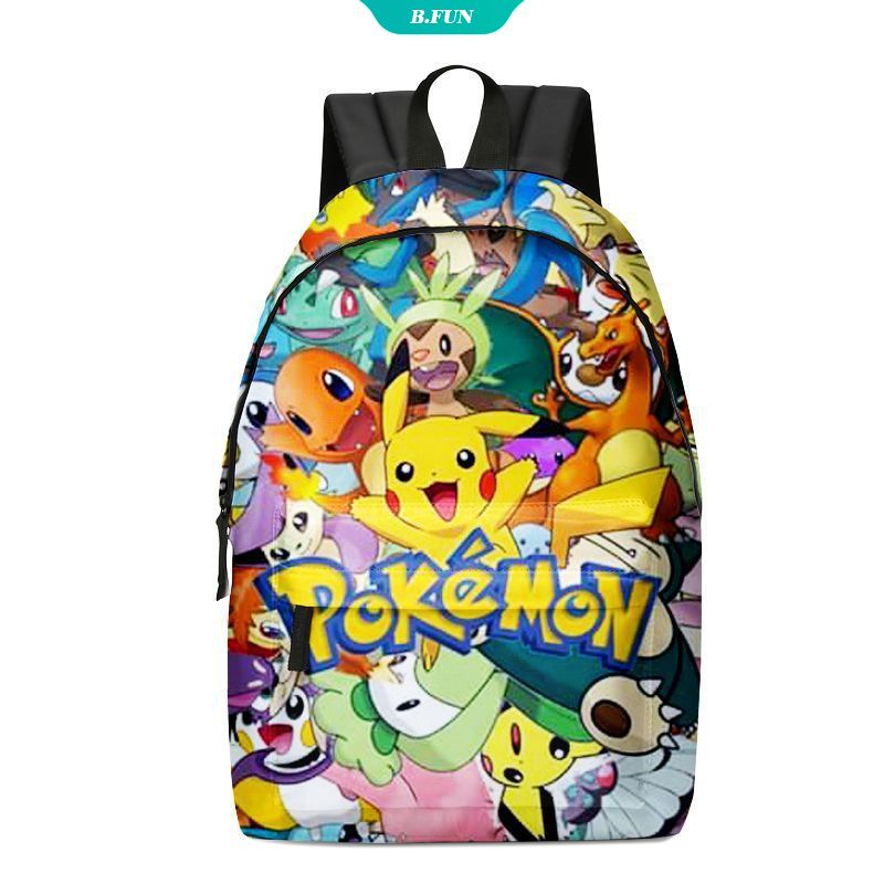 Ba Lô Đi Học / Du Lịch Sức Chứa Lớn Hình Pokemon Pikachu Charizard Hoạt Hình Quà Tặng Sinh Nhật Cho Bé Trai Bé Gái