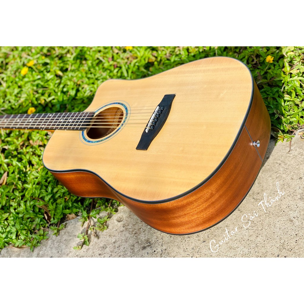 Đàn Guitar Acoustic dáng D TQ-A2 gỗ Mahogany Full Box