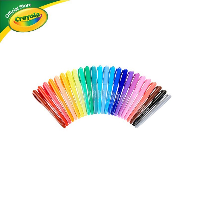 Bộ 24 cây Bút lông màu Ghi chú Crayola tạm thời