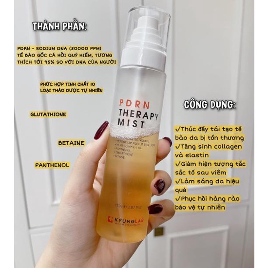 Xịt khoáng dưỡng ẩm KYUNG LAB PDRN THERAPY MIST 150ml chính hãng
